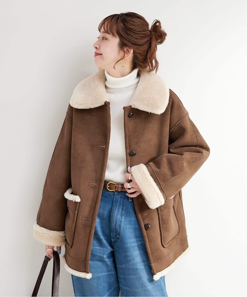 リバーシブルムートンライクコート｜ベーセーストックのアウトレット