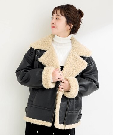 ムートンライクフライトコート