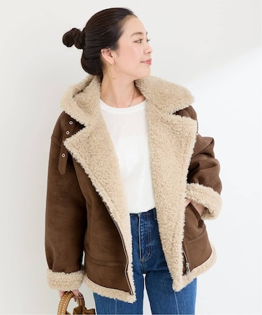 ムートンライクフライトコート