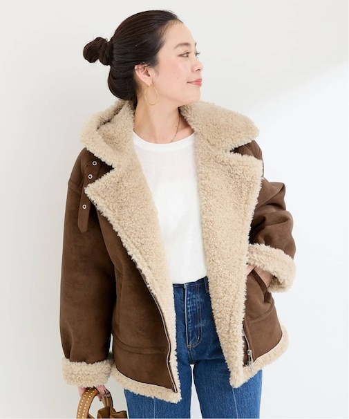 ムートンライクフライトコート