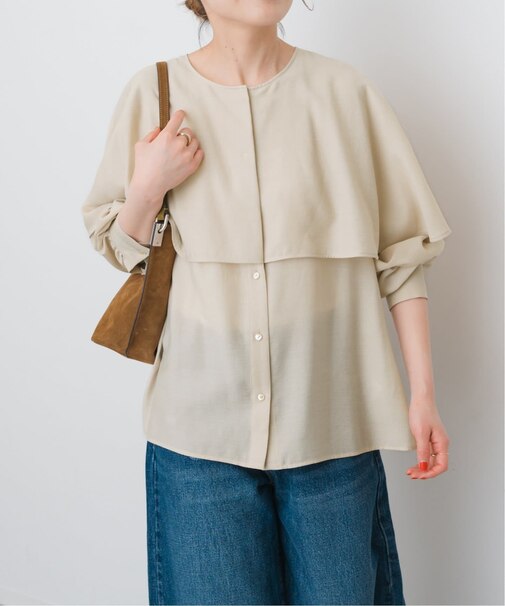 ケープブラウス