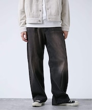 《追加》[B.A.C.D] NEW 13oz ワイドストレートデニムパンツ