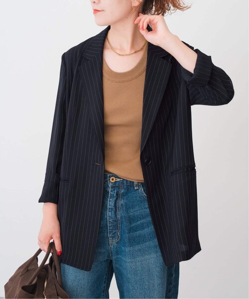 ドレープストライプジャケット｜ベーセーストックのアウトレット通販