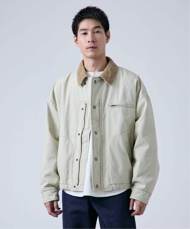 【PLANET OF EARTH】ヘビーダック パテッドブルゾン