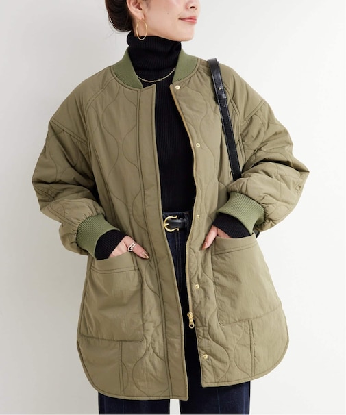 《追加3》【WEB+一部店舗限定】保温 / リブ付き中綿ブルゾン