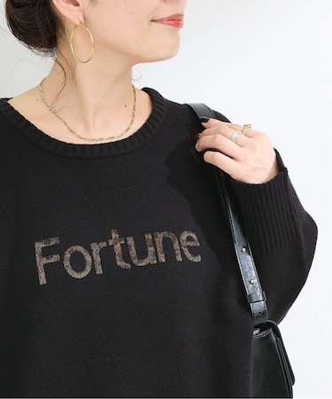 手洗い可 / アップリケロゴニット