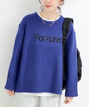 手洗い可 / アップリケロゴニット