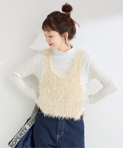 手洗い可 / ウール混カットタートルプルオーバー