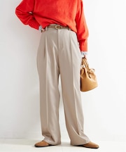 手洗い可 / 吸湿発熱 / ウースティッドウールライクトラウザー