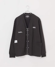 【OLIVEDRAB/オリーブドラブ】2WAY ジップスウェットカーディガン