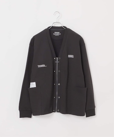 【OLIVEDRAB/オリーブドラブ】2WAY ジップスウェットカーディガン