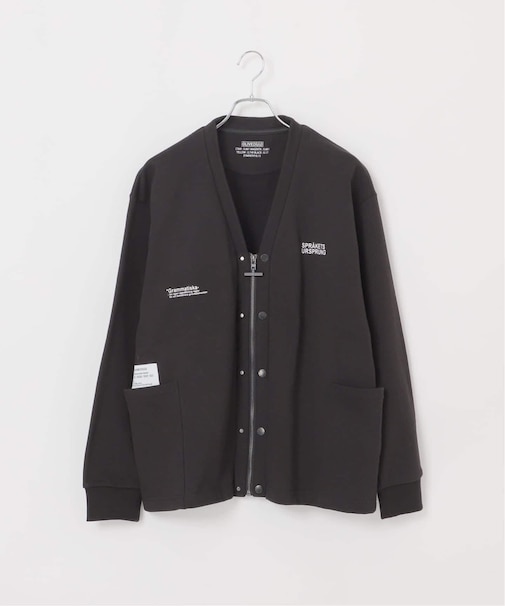 【OLIVEDRAB/オリーブドラブ】2WAY ジップスウェットカーディガン