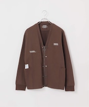 【OLIVEDRAB/オリーブドラブ】2WAY ジップスウェットカーディガン