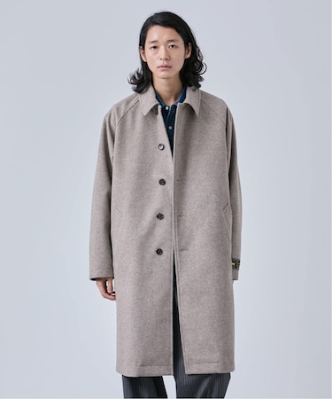 タスマニアウール ウインドシャット ステンカラーコート