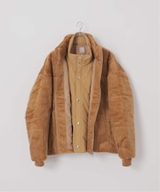 【Deux Allures/ドゥ アリュール】オニコール レイヤードショートブルゾン