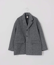 【Deux Allures/ドゥ アリュール】テーラーミドル シャギージャケットコート