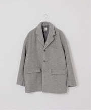 【Deux Allures/ドゥ アリュール】テーラーミドル シャギージャケットコート