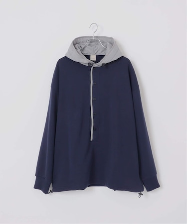 【Deux Allures/ドゥ アリュール】ナカワタフードトレーナー