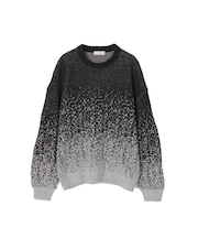 OSKR別注 グラデーション クルーネックニット