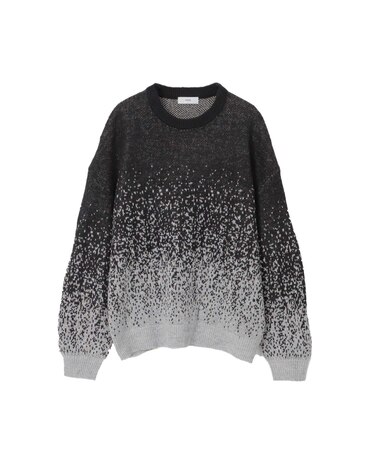 OSKR別注 グラデーション クルーネックニット