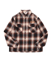 BEN DAVIS別注 ネルチェック 刺繍ワークシャツ