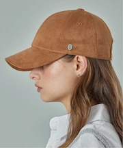 【VARZAR/バザール】Curved Oval Metal Suede Ball Cap VARZAR1684