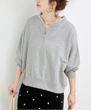 《追加》ウォッシャブル / 裏毛ハーフジッププルオーバー
