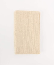 ウール混メランジニットショートマフラー