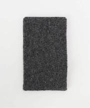 ウール混メランジニットショートマフラー