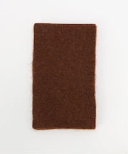 ウール混メランジニットショートマフラー