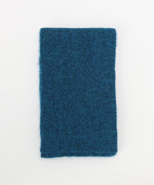 ウール混メランジニットショートマフラー