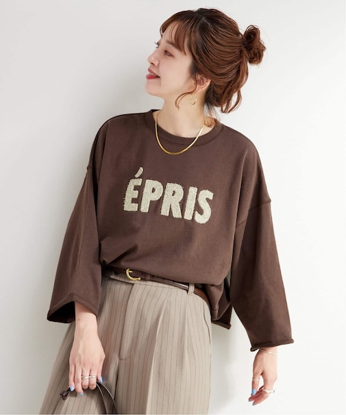 《追加》手洗い可 / ラメサガラ刺繍7分袖プルオーバー