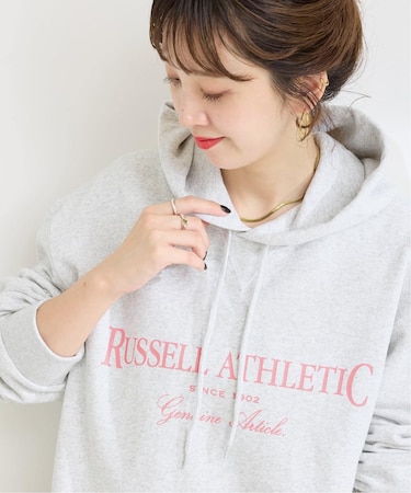 RUSSELL ATHLETIC / ラッセル・アスレティック 別注 裏毛ロゴフーディー