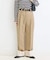 ウォッシャブル / ツイルワイドWヘムパンツ