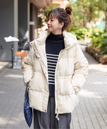 【先行WEB＋一部店舗限定】撥水 / 撥油 / フラッフィーフーディミトンダウン