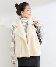 手洗い可 / ボアライダースベスト