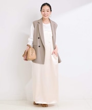 手洗い可 / グロウィーサテンキャミワンピース