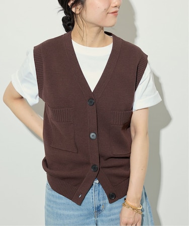 ダブルポケットニットベスト