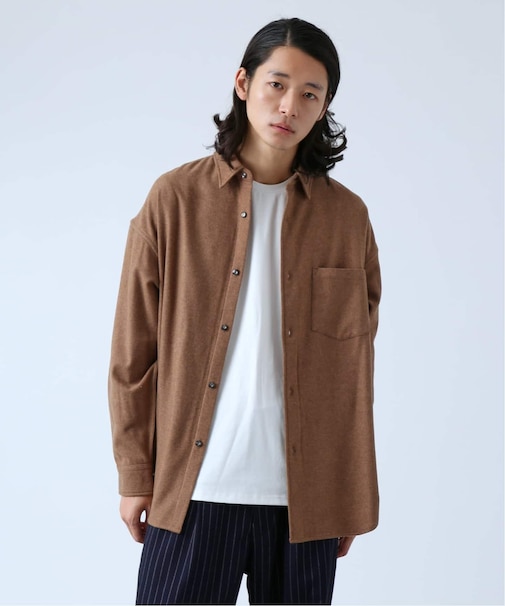 【BOYCOM/ボイコム】ビーバー加工 ウールレギュラーカラーシャツ