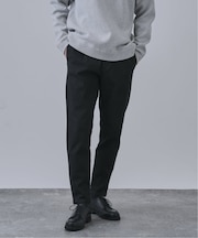 裏起毛 デニム テイクイットイージー ストレッチテーパードパンツ