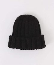 リブ編みビーニー