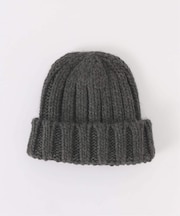 リブ編みビーニー