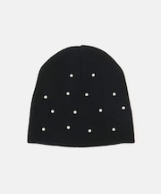 パール付きニットビーニー