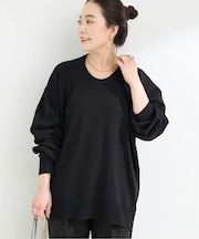 手洗い可 / ニュアンスシルエットニットプルオーバー