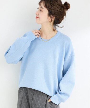 手洗い可 / ニュアンスシルエットニットプルオーバー