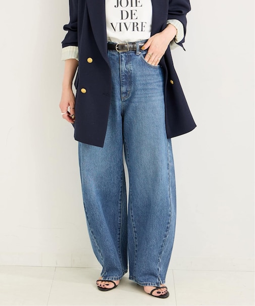 《追加6》ウォッシャブル / DU JOUR/デュ ジュール BARREL BAGGY JEAN