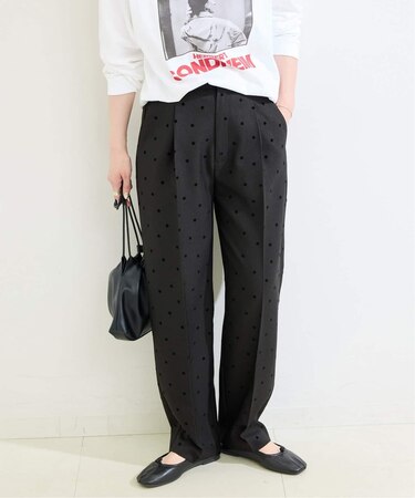《追加》手洗い可 / ドットフロッキースティックパンツ
