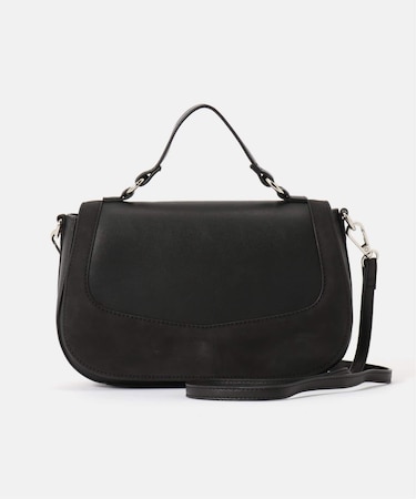 スエード調切り替えバッグ