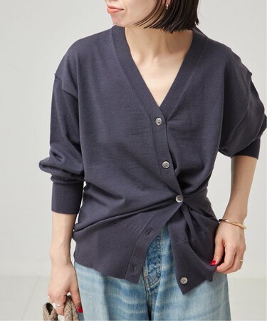 Washable/victriaデザインカーディガン