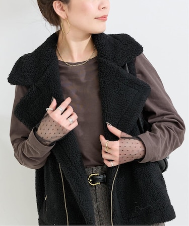 手洗い可 / 袖ドットシアーロンTEE